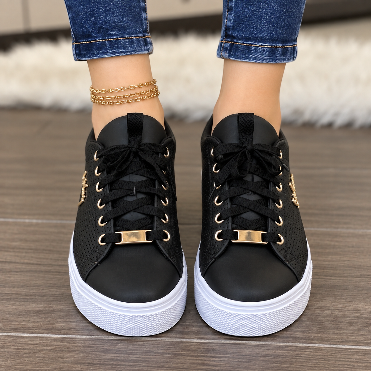 Zapatillas Mujer Transpirables con Cordones