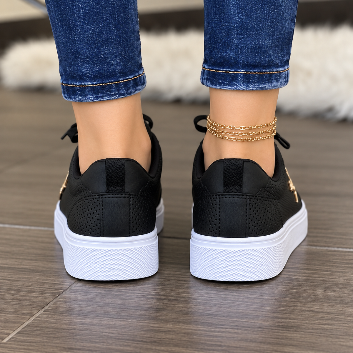 Zapatillas Mujer Transpirables con Cordones