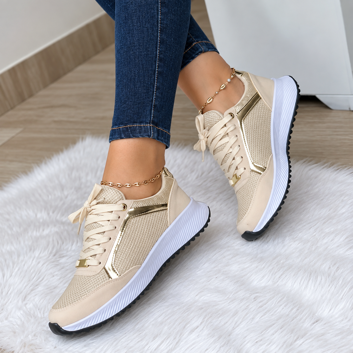 Zapatillas Ortopédicas Mujer Deportivas con Cordones