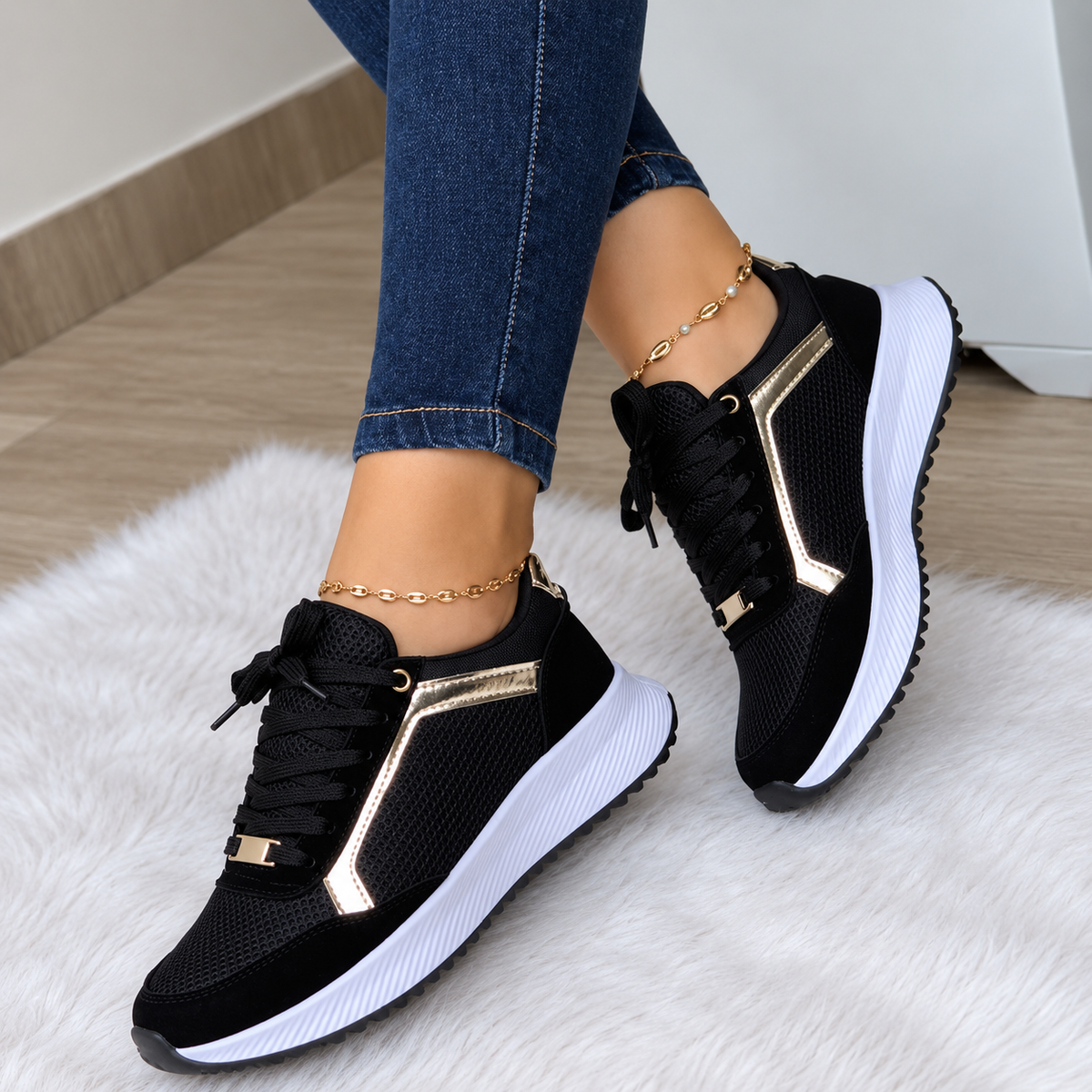 Zapatillas Ortopédicas Mujer Deportivas con Cordones
