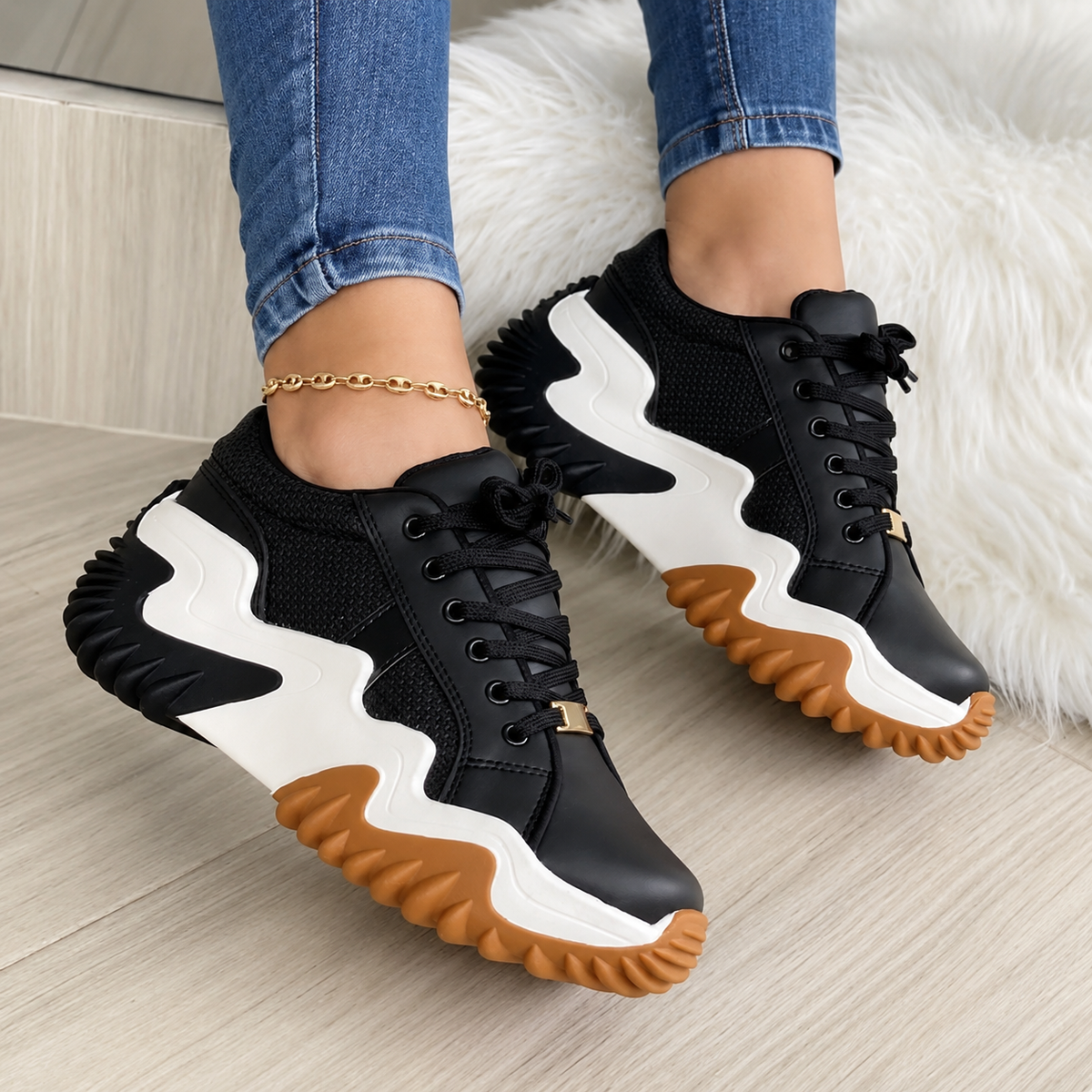 Zapatillas Deportivas Mujer con Cordones