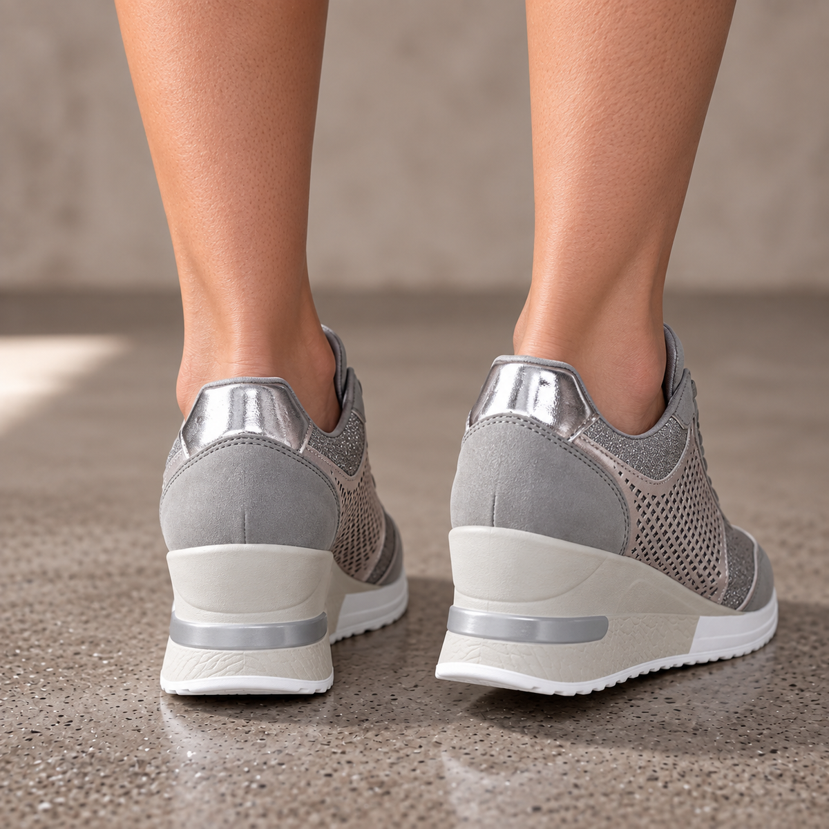 Zapatillas Ortopédicas Mujer Cómodas con Cordones