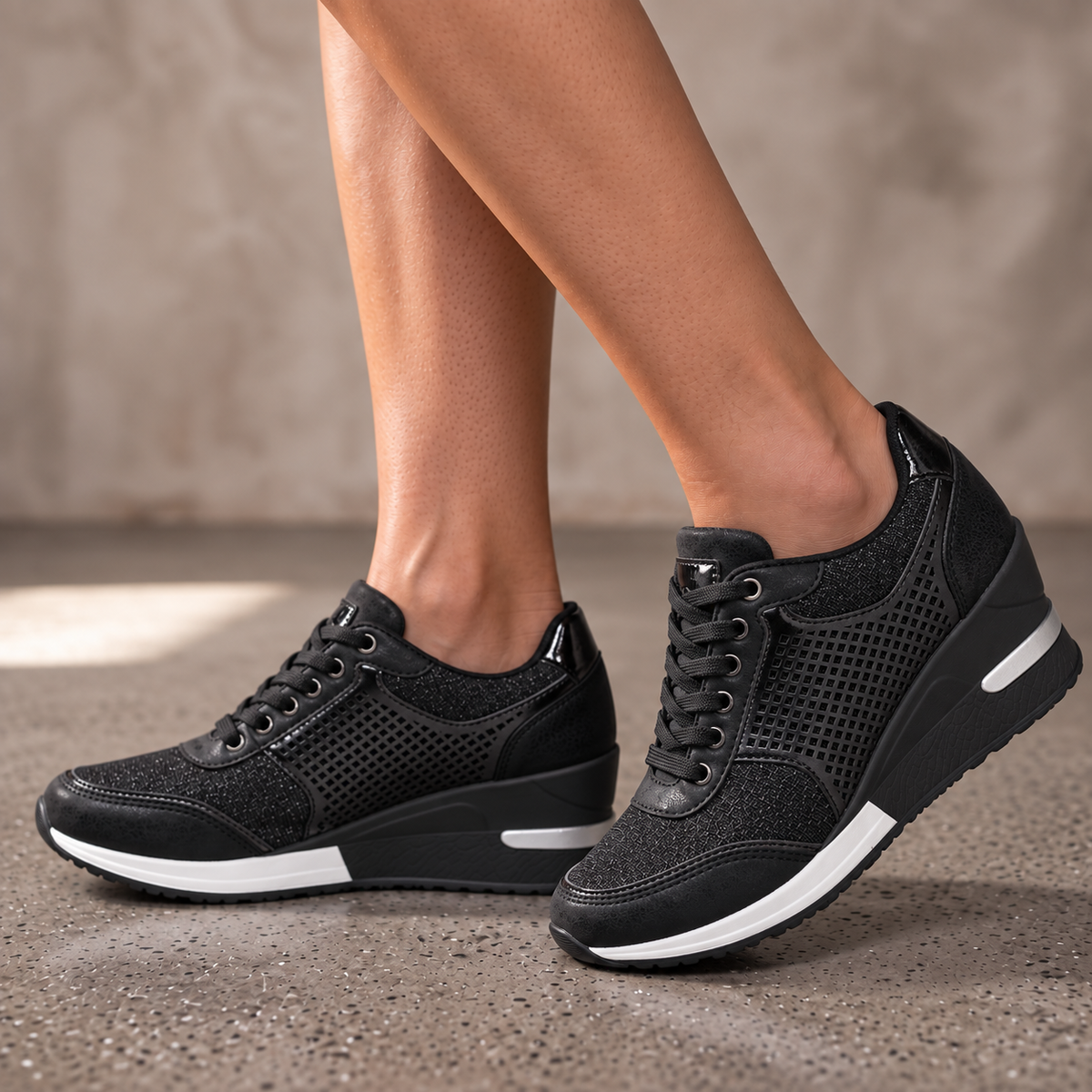 Zapatillas Ortopédicas Mujer Cómodas con Cordones