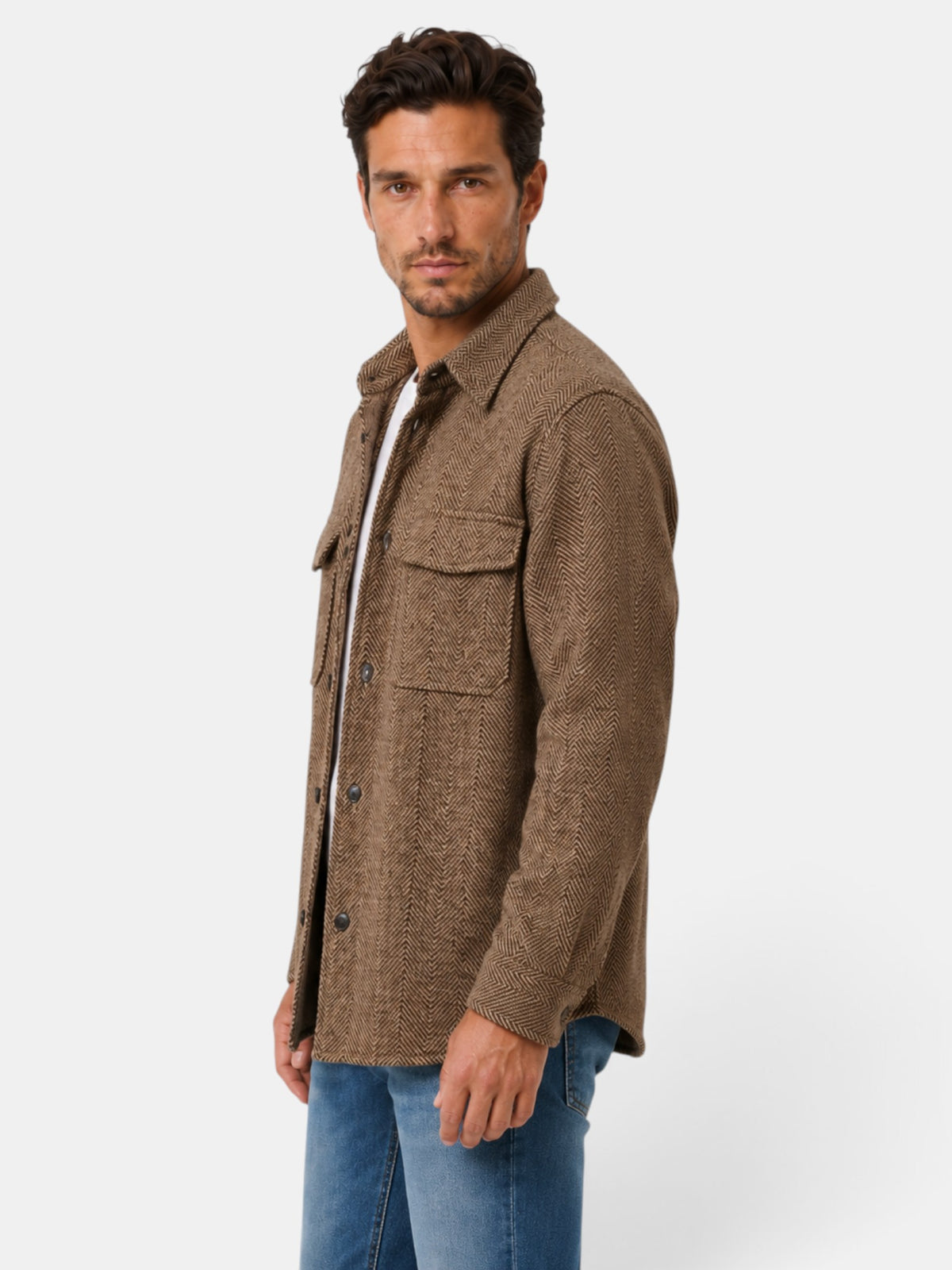 Chaqueta Hombre Polo Elegante Trabajo