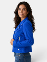 Chaqueta Americana Mujer Corta con Cremallera