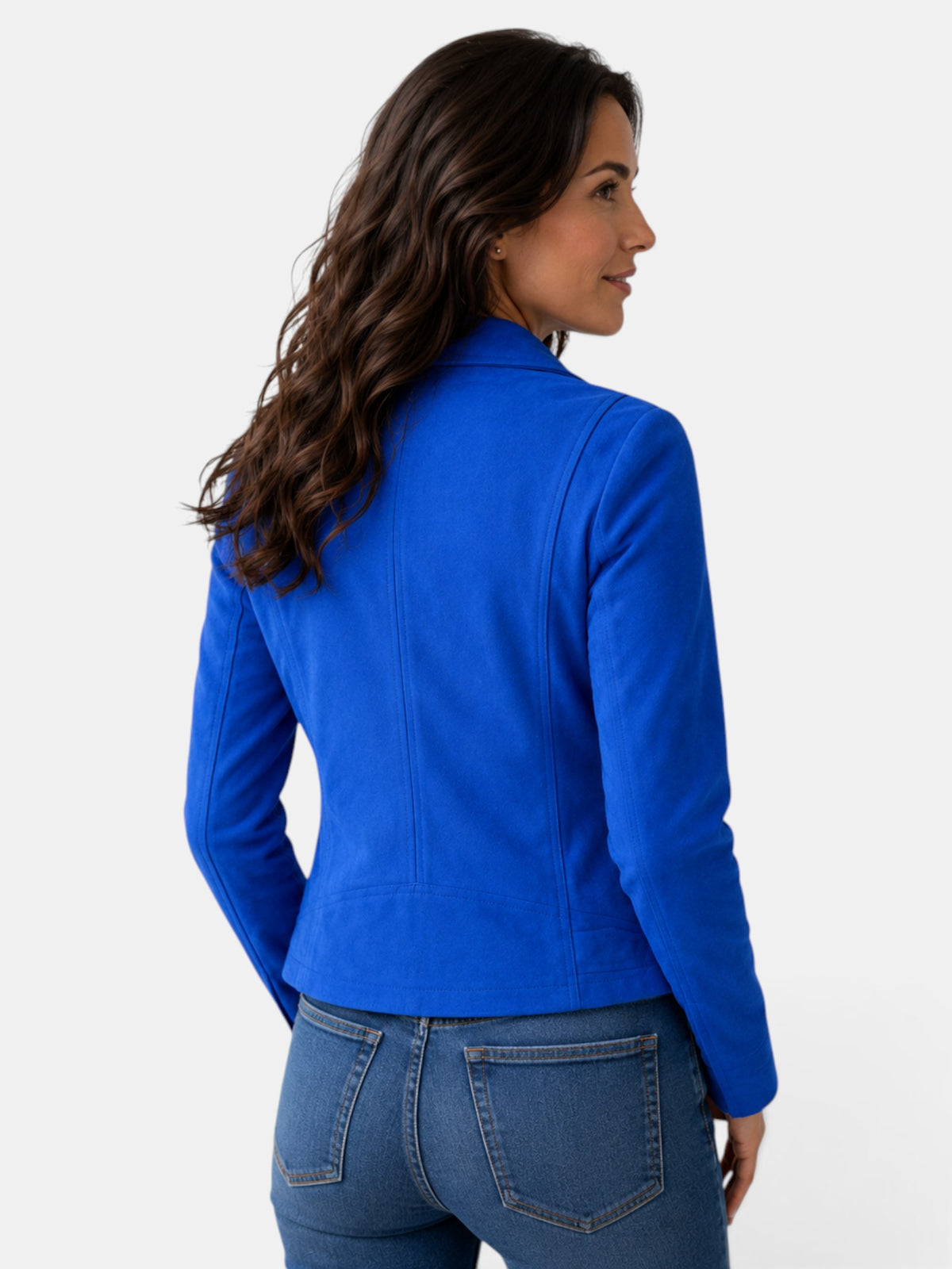 Chaqueta Americana Mujer Corta con Cremallera