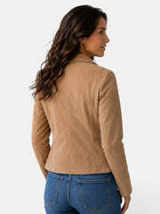 Chaqueta Americana Mujer Corta con Cremallera