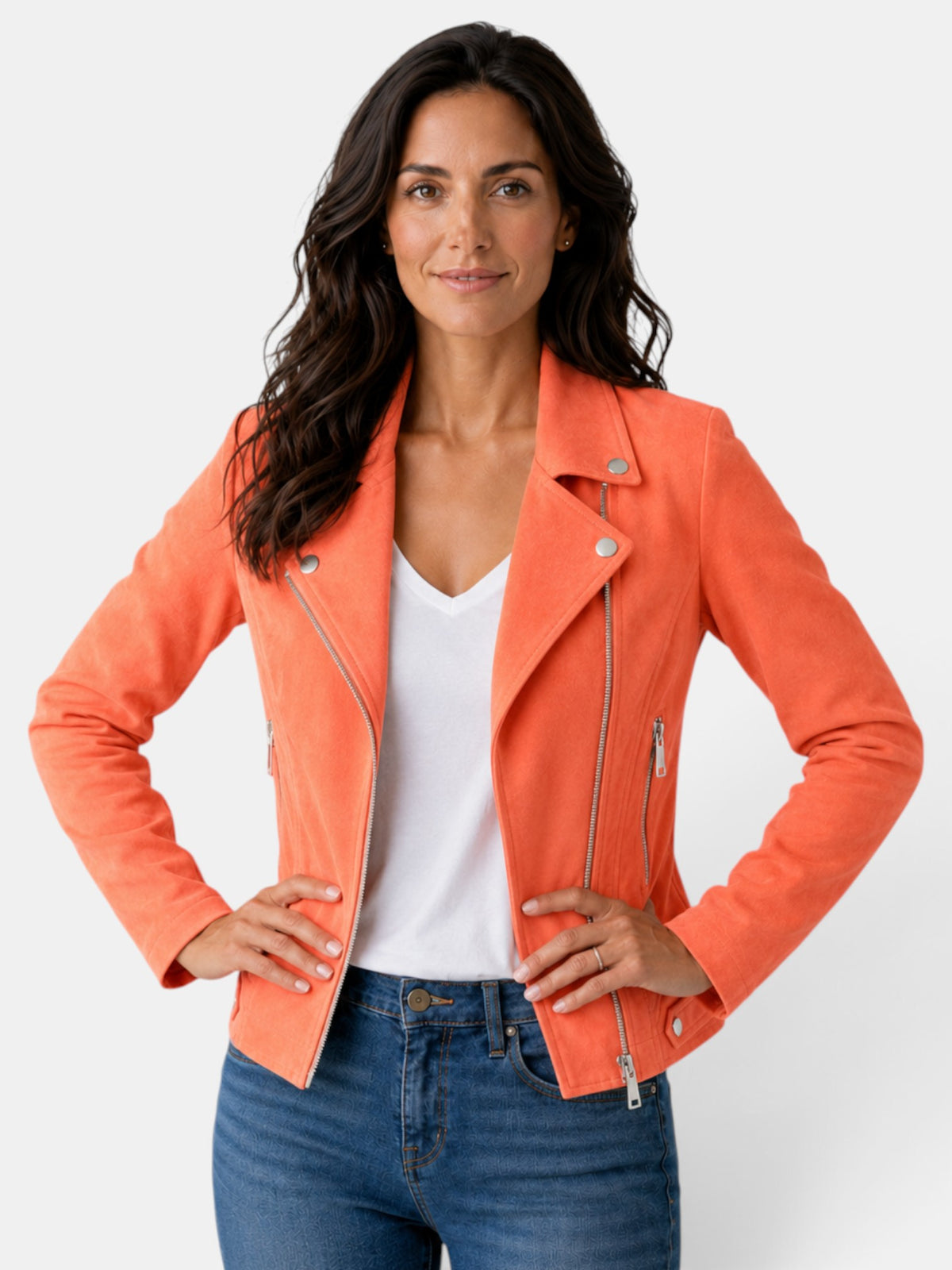 Chaqueta Americana Mujer Corta con Cremallera