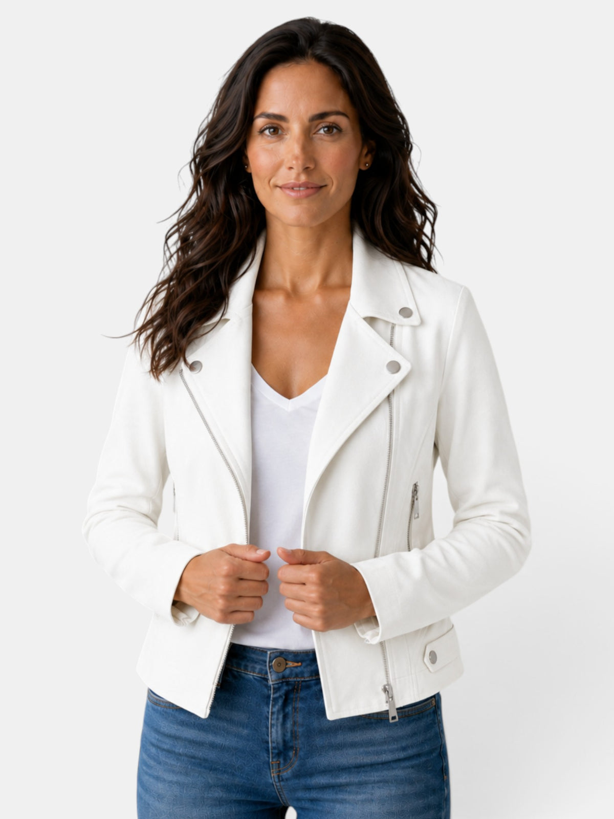 Chaqueta Americana Mujer Corta con Cremallera