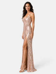 Women's Sequin Party Maxi Dress