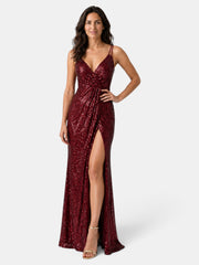 Women's Sequin Party Maxi Dress