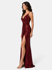 Women's Sequin Party Maxi Dress