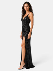 Women's Sequin Party Maxi Dress