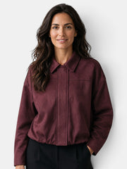 Chaqueta Mujer Ante Oversize Casual