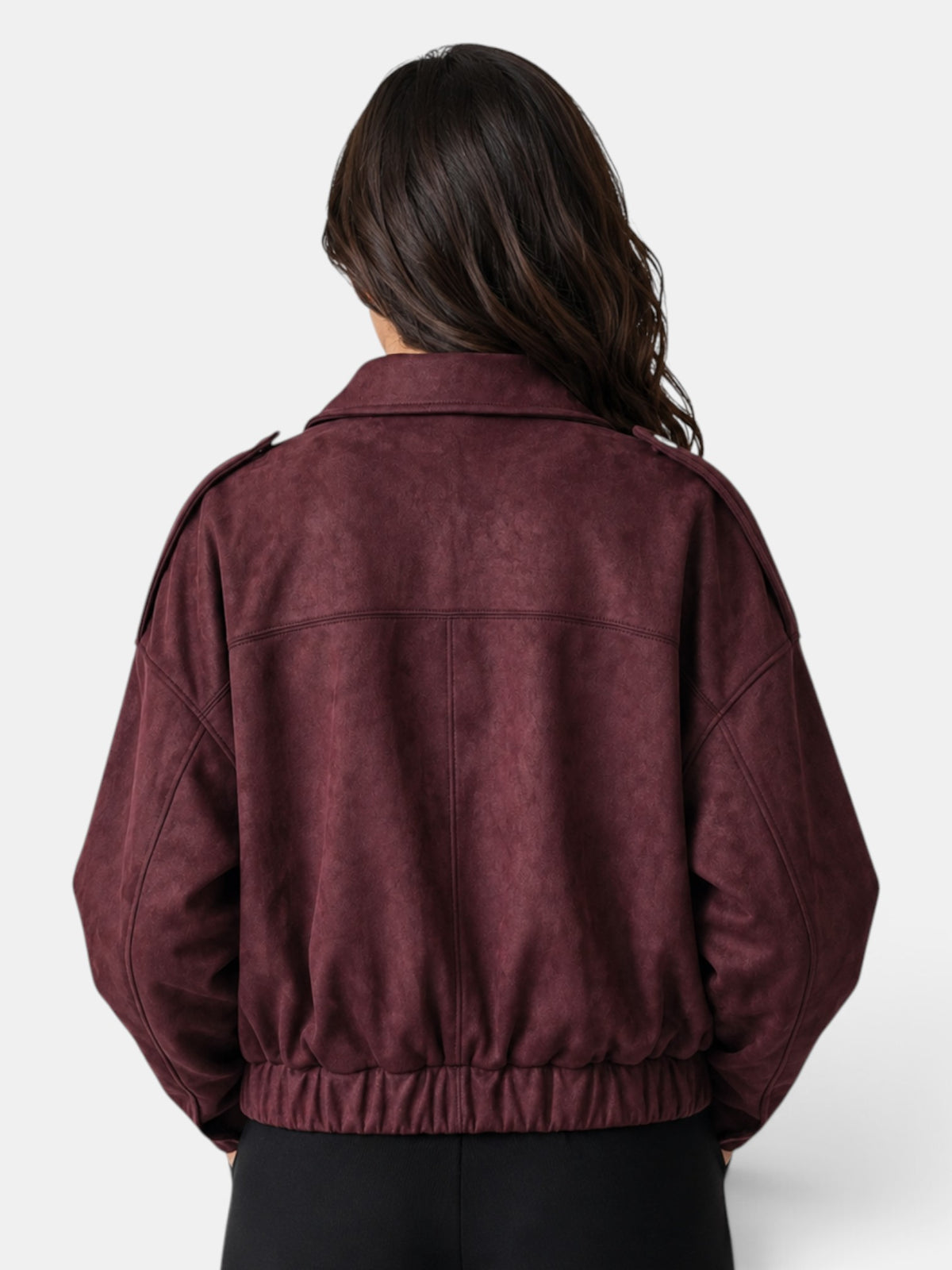 Chaqueta Mujer Ante Oversize Casual