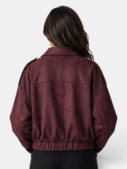 Chaqueta Mujer Ante Oversize Casual