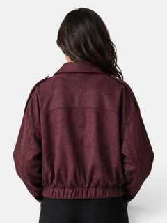 Chaqueta Mujer Ante Oversize Casual