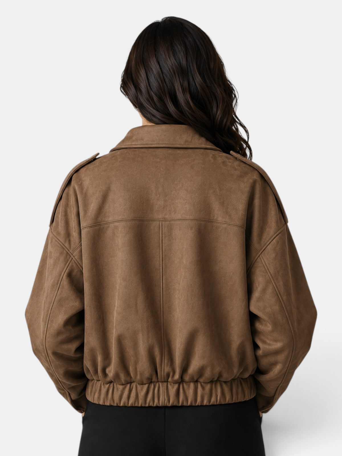 Chaqueta Mujer Ante Oversize Casual