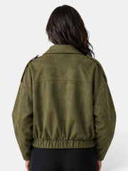 Chaqueta Mujer Ante Oversize Casual