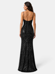 Women's Sequin Party Maxi Dress