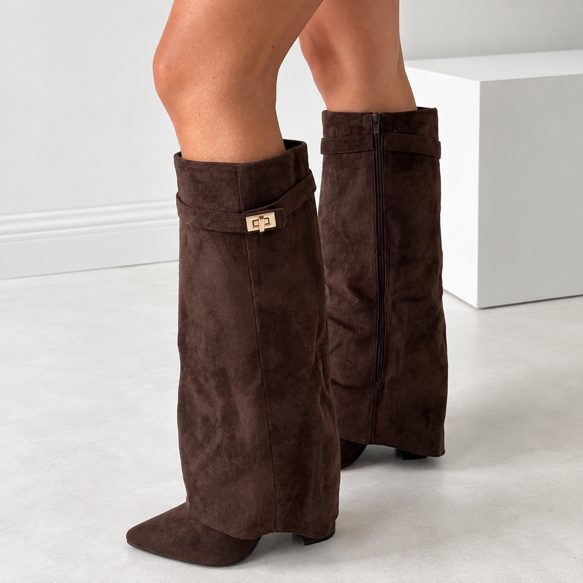 Botas Altas Mujer de Ante