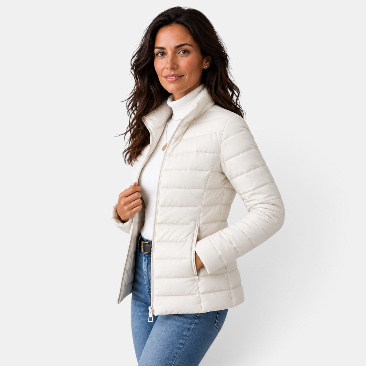 Women's Lightweight Padded High Neck Jacket