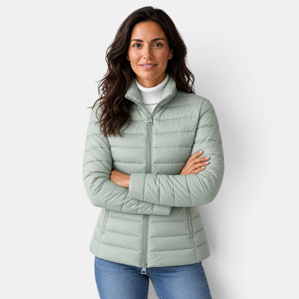 Women's Lightweight Padded High Neck Jacket
