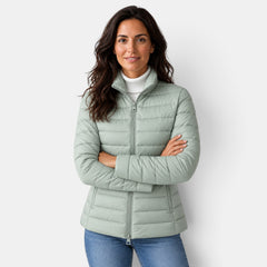 Chaqueta Acolchada Mujer Ligera Cuello Alto