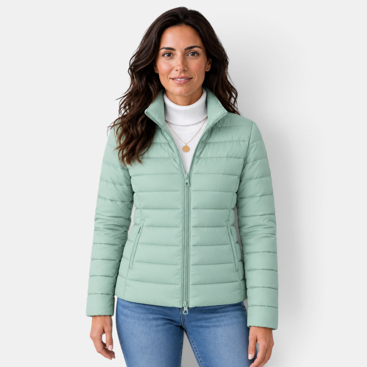 Women's Lightweight Padded High Neck Jacket