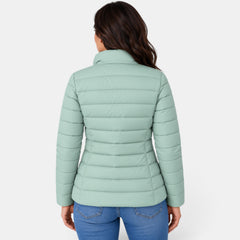 Chaqueta Acolchada Mujer Ligera Cuello Alto