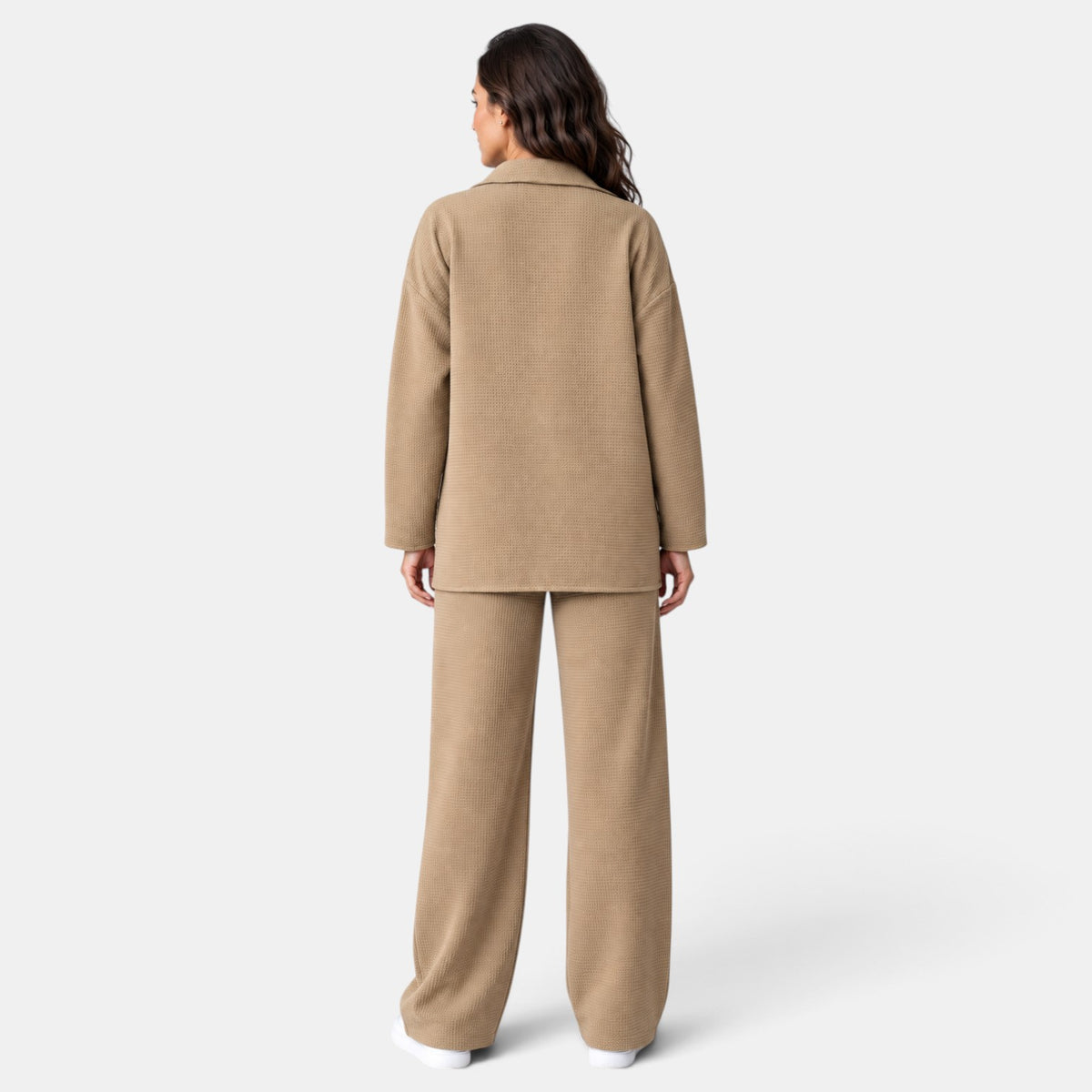 Conjunto Mujer con Cárdigan de Solapa