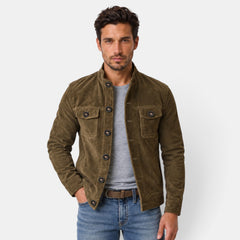 Chaqueta Hombre Ante Biker Vintage