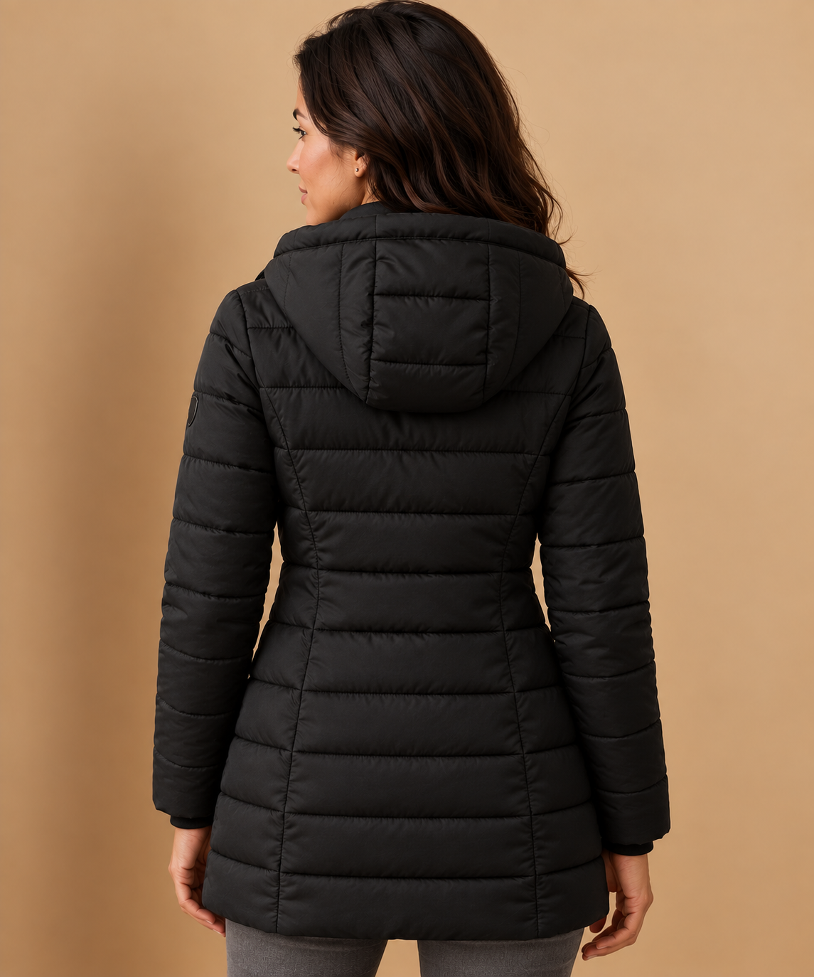 Chaqueta Acolchada Ligera Mujer con Plumón