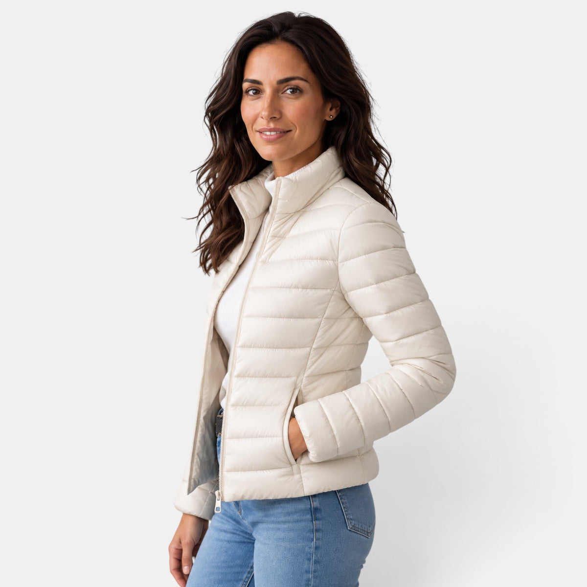 Chaqueta Acolchada Ligera Mujer Entretiempo