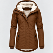 Parka Mujer Impermeable con Forro Borreguito