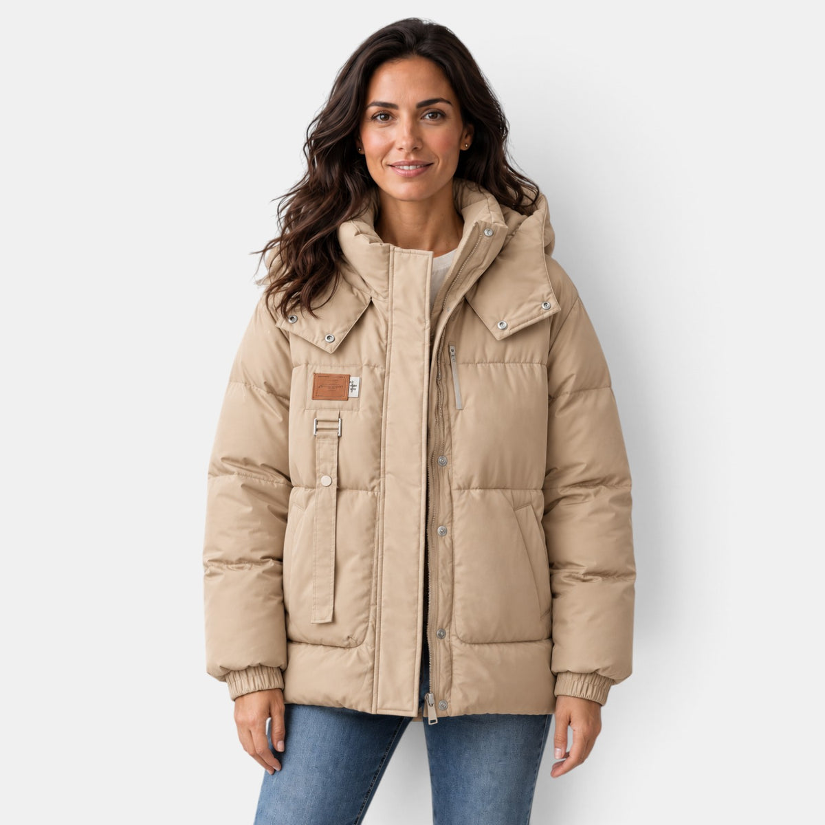 Chaqueta Plumón Mujer Entallada Invierno