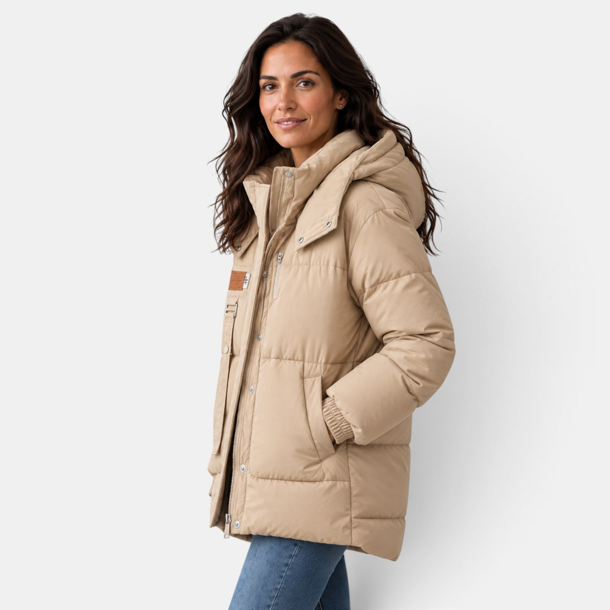 Chaqueta Plumón Mujer Entallada Invierno