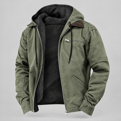 Chaqueta Invierno Hombre con Capucha Forrada