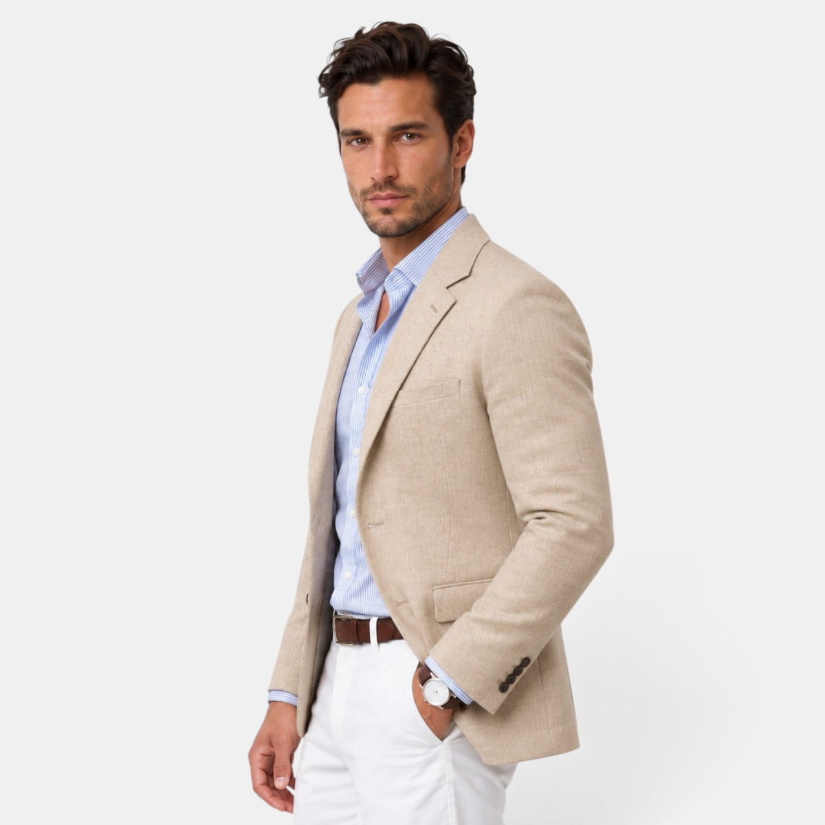Blazer de Punto Hombre Elegante Casual