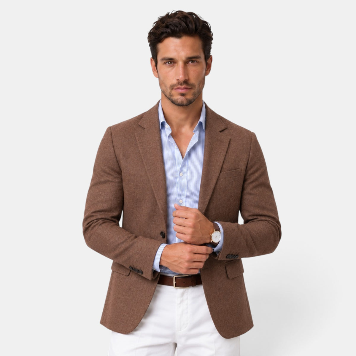 Blazer de Punto Hombre Elegante Casual