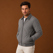 Chaqueta Bomber Hombre Casual con Cremallera