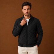 Chaqueta Bomber Hombre Casual con Cremallera