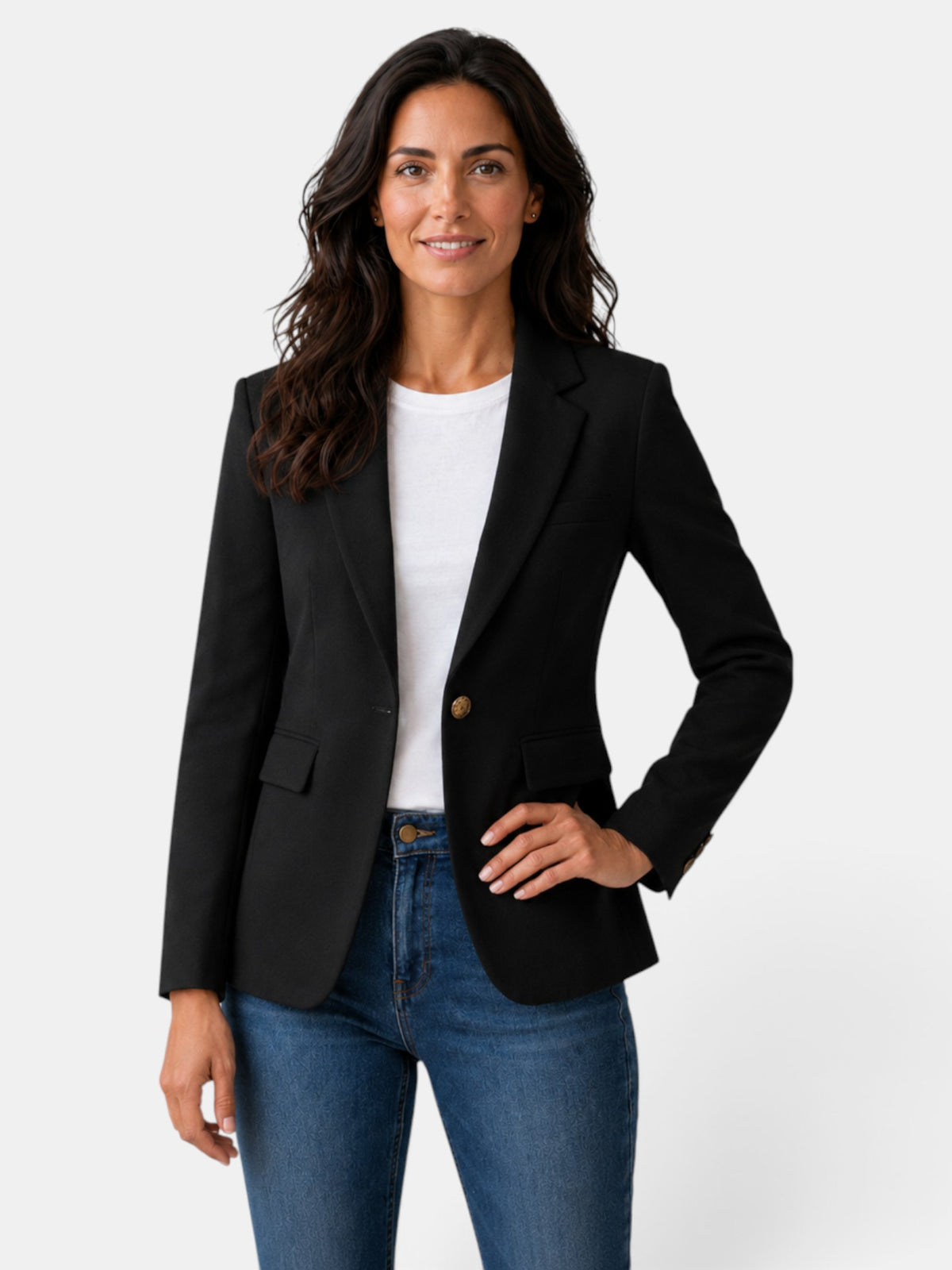 Women's Elegant Blazer with Buttons