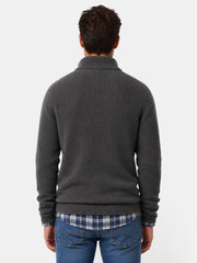 Suéter Hombre Punto Cremallera Cuello Alto