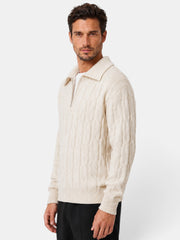 Men's Loose Lapel Neck Sweater