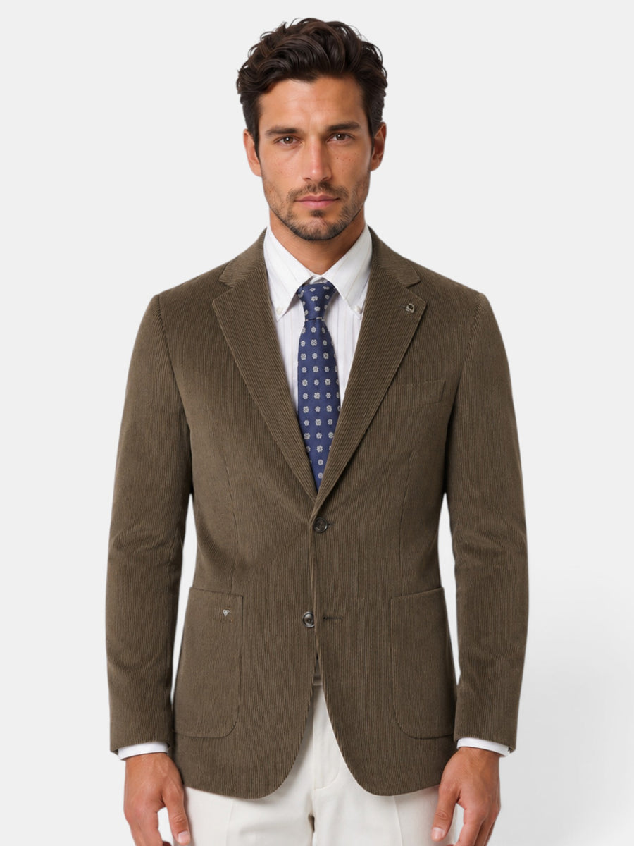 Blazer Hombre Vintage Casual Dos Botones