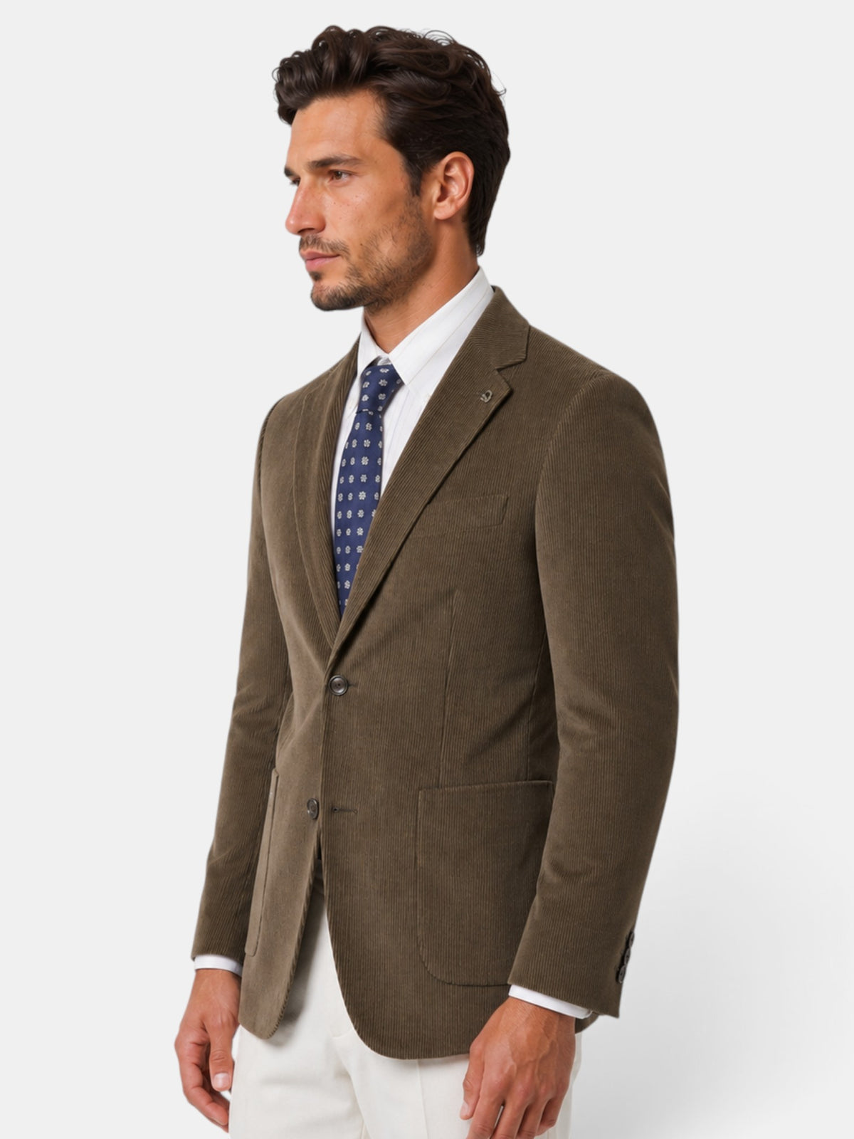 Blazer Hombre Vintage Casual Dos Botones