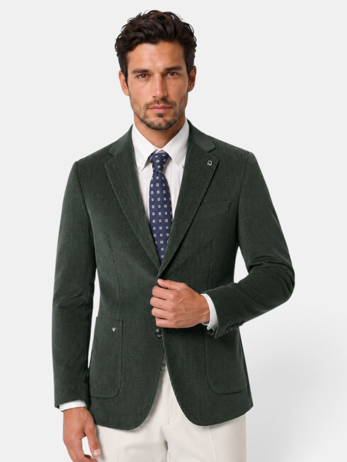 Blazer Hombre Vintage Casual Dos Botones