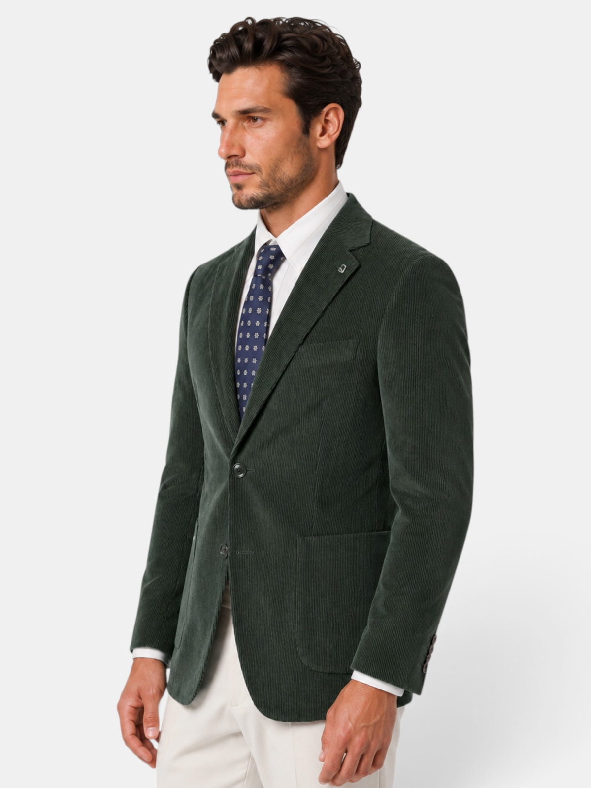 Blazer Hombre Vintage Casual Dos Botones