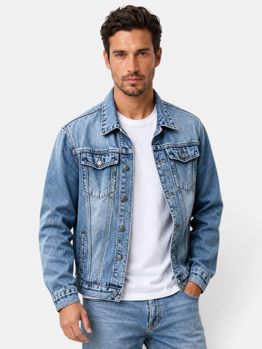Chaqueta Vaquera Hombre Azul Slim